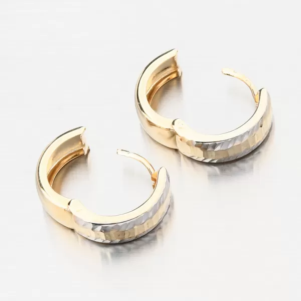 Zlaté kruhy s gravírováním PKL22-059