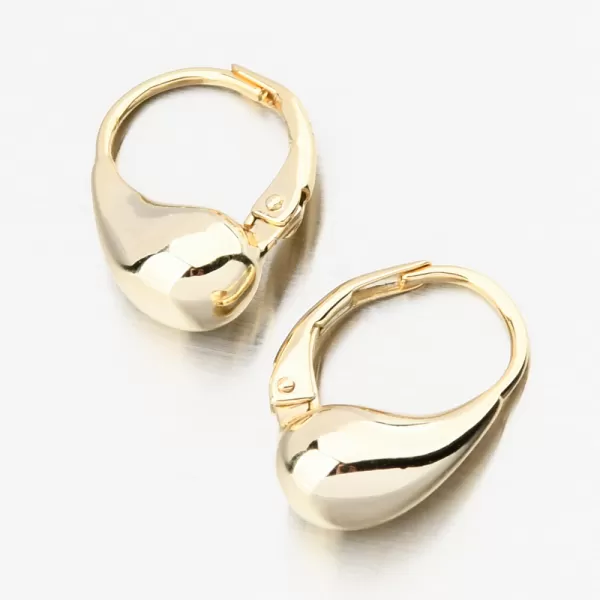 Zlacené stříbrné náušnice kapky PKL-2246