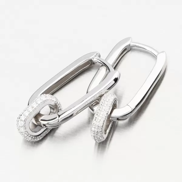 Stříbrné náušnice se zirkony PKL-2256