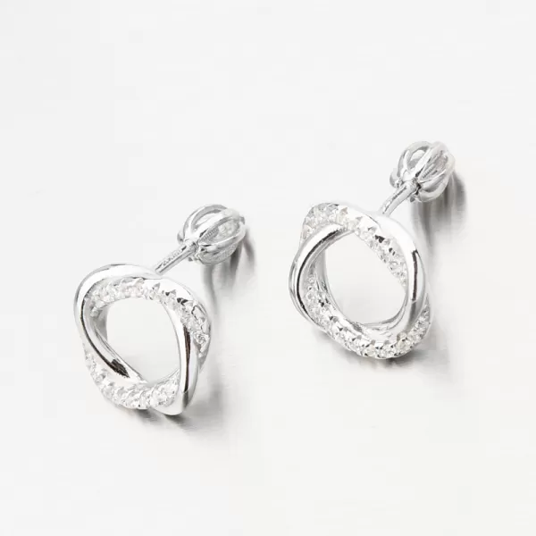 Stříbrné pecky se zirkony PKL-2260