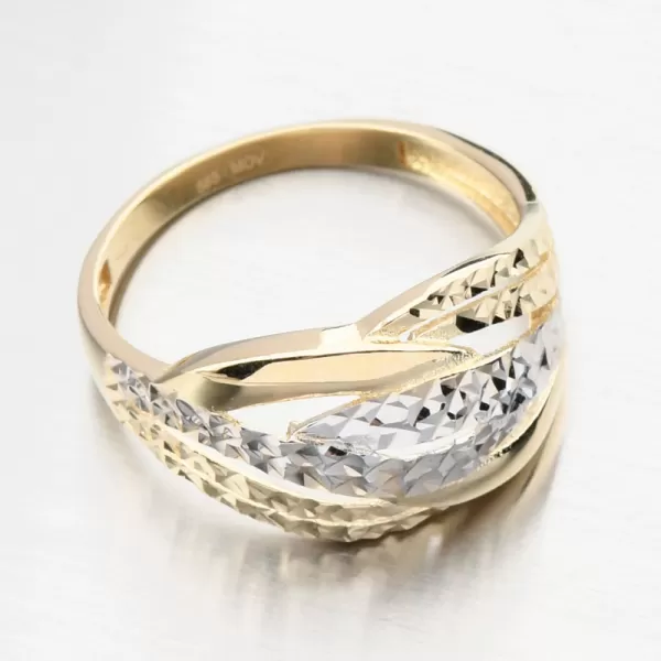 Dámský prsten zlato mix 585 PKL21-049