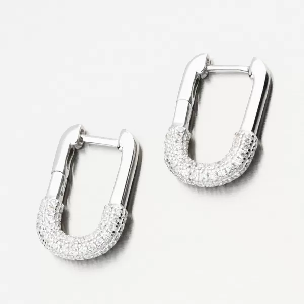 Stříbrné náušnice se zirkony PKL-2230