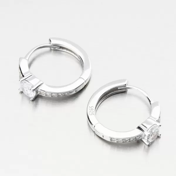 Stříbrné kruhy se zirkony PKL-2241