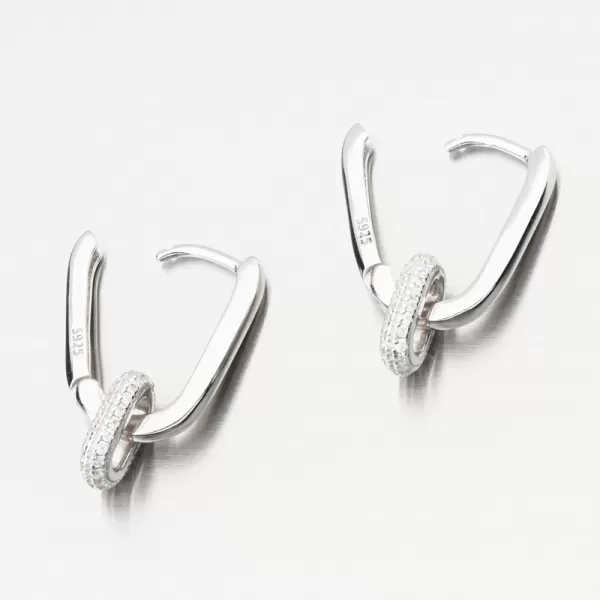 Stříbrné náušnice se zirkony PKL-2256