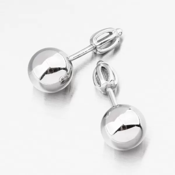 Stříbrné pecky s kuličkou PKL-2259