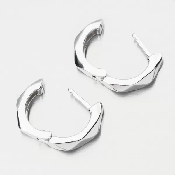 Stříbrné broušené kruhy PKL-2242